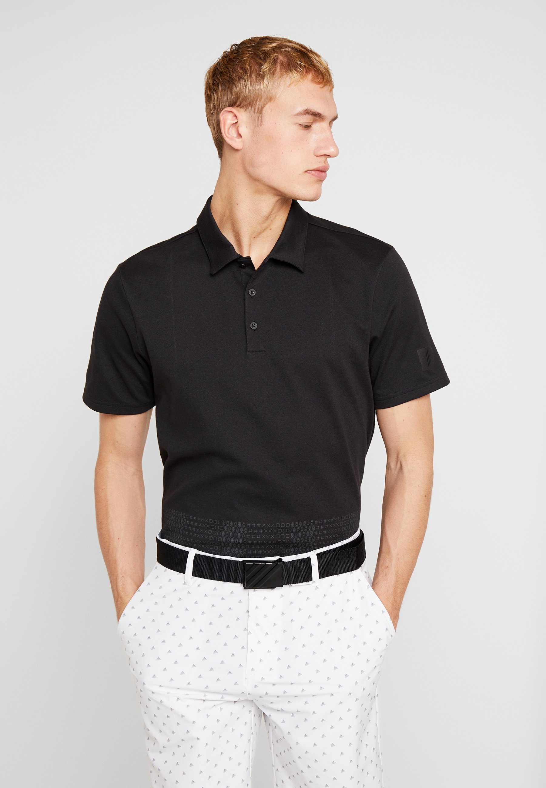 adidas golf shirt black