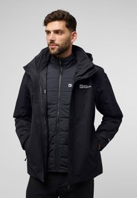 Jack Wolfskin ROMBERG 3IN1 - Outdoorjacke - black