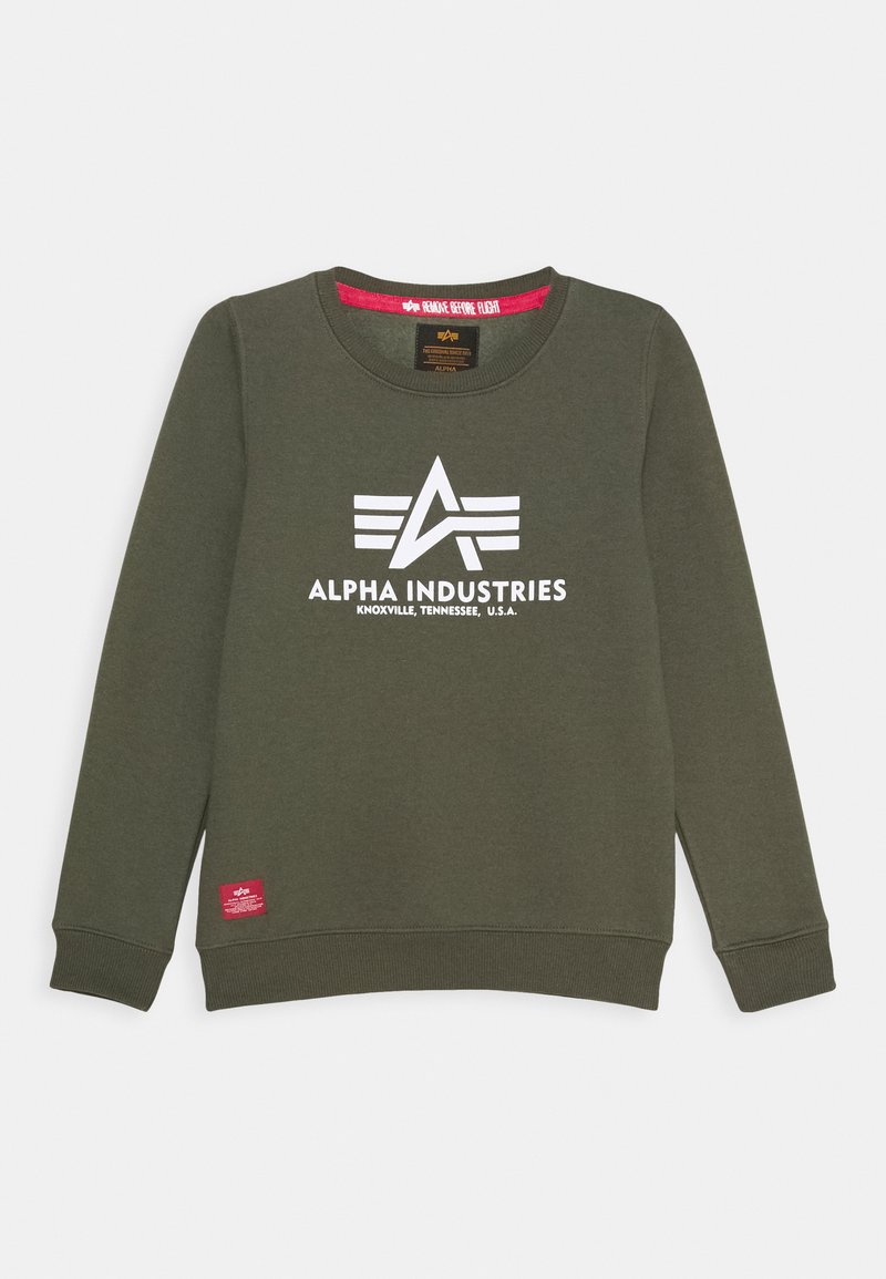 Alpha Industries BASIC KIDS/TEENS - Športni pulover - dark olive