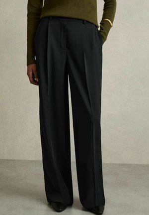 PETITE FIT - EDEN ELASTICATED WAIST WIDE - Tygbyxor - navy