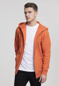 Urban Classics BASIC - Sweat zippé - rustorange