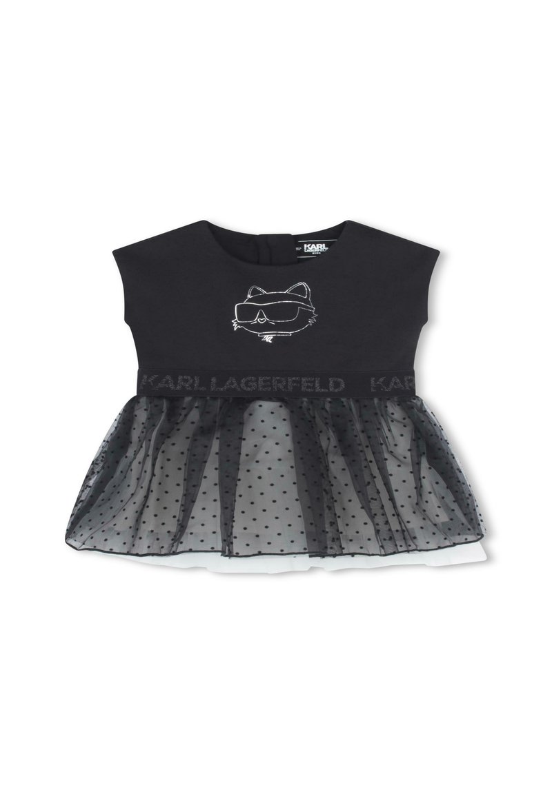 KARL LAGERFELD KIDS Cocktailjurk zwart KARL LAGERFELD KIDS Cocktailjurk zwart