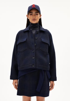 JOAALISON CHECK - Summer jacket - night sky steel melange