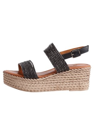 Jana Plateausandaler - black