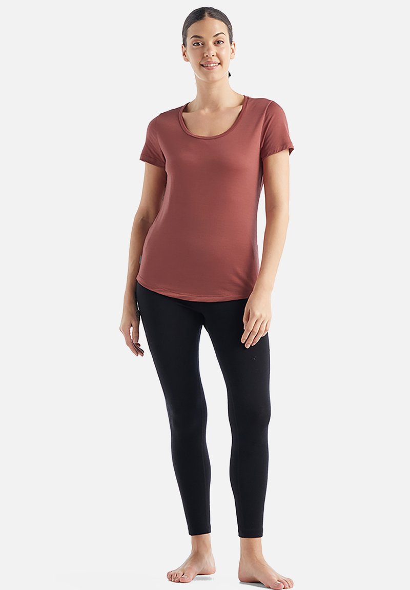 Damen Sportbekleidung | Icebreaker W SPHERE II SS TEE T-Shirt basic grape/braun - SP39310 Damen Sportbekleidung | Icebreaker W SPHERE II SS TEE T-Shirt basic grape/braun - SP39310