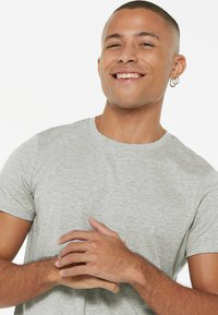 Harlem Soul 2ER PACK UNISEX - Basic T-shirt - greymelange   greymelange