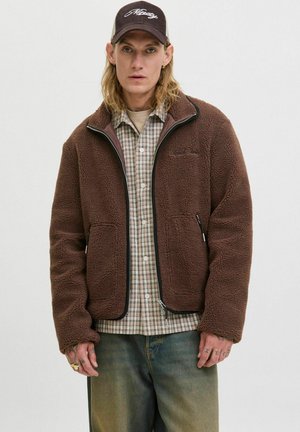 Fleecejacke - deep mahogany