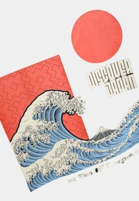 Marks & Spencer PURE JAPANESE GRAPHIC  - Triko s potiskem - dark navy