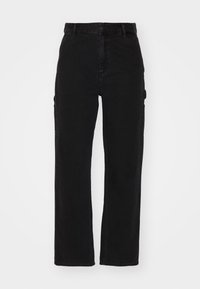 PIERCE PANT STRAIGHT - Relaxed fit jeans - black stone washed