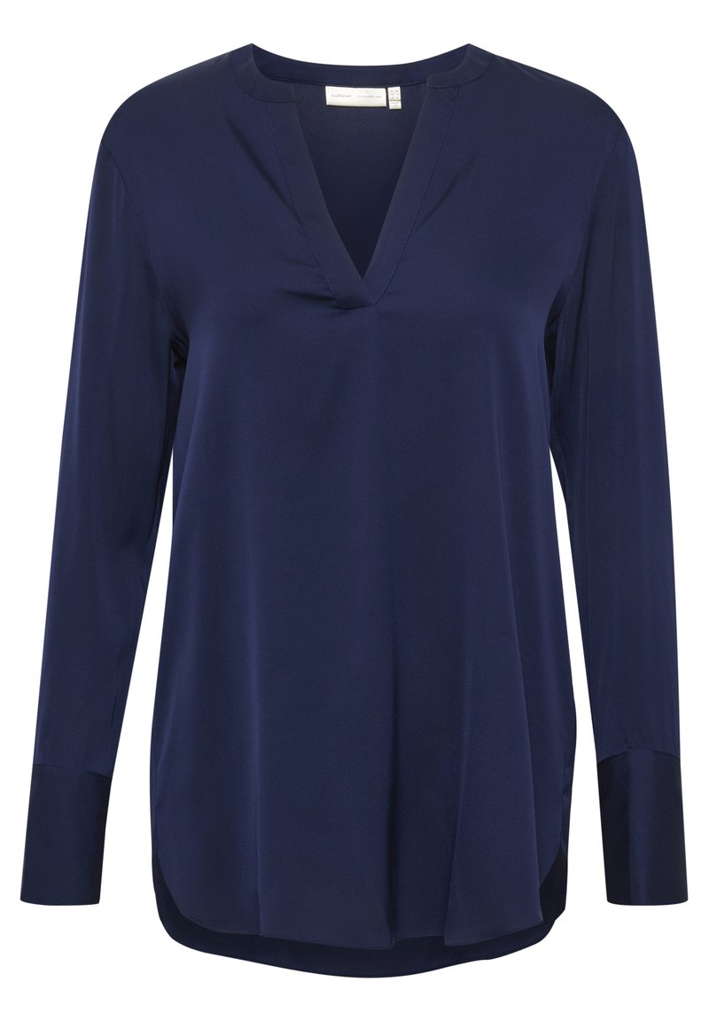 InWear LikoIW Premium Silk - Bluse - midnight magic/dunkelblau 