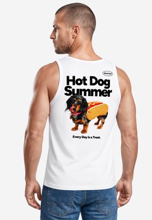 Neverless, Top - slim-fit weiß