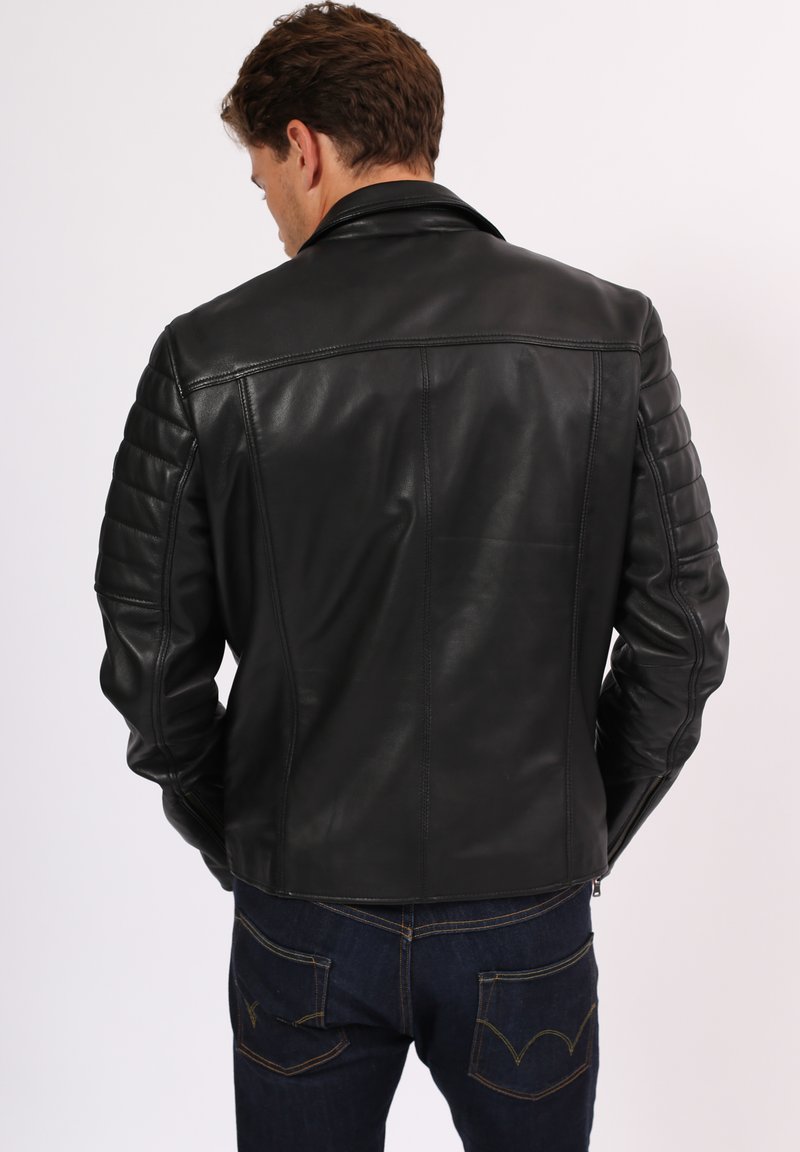 Kaporal Veste Homme Jean Noir Kaporal FERGUS Veste En Cuir Black/noir