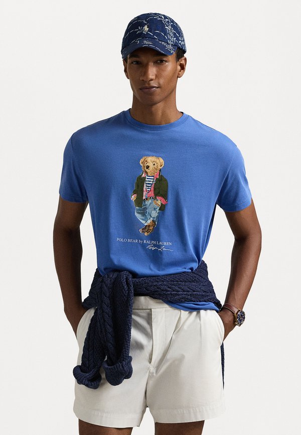 CLASSIC FIT POLO BEAR JERSEY T-SHIRT - Print T-shirt - iris blu