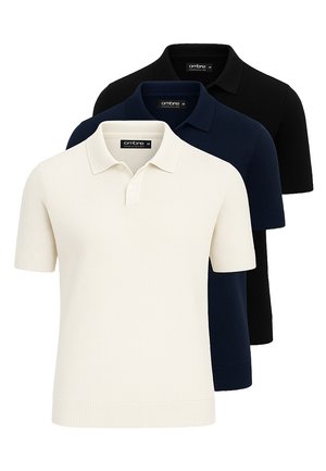 SET OF 3 POSS  - Poloshirts - navy off white black