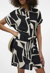 Vero Moda VMEASY  - Abito a camicia - nero fantasia