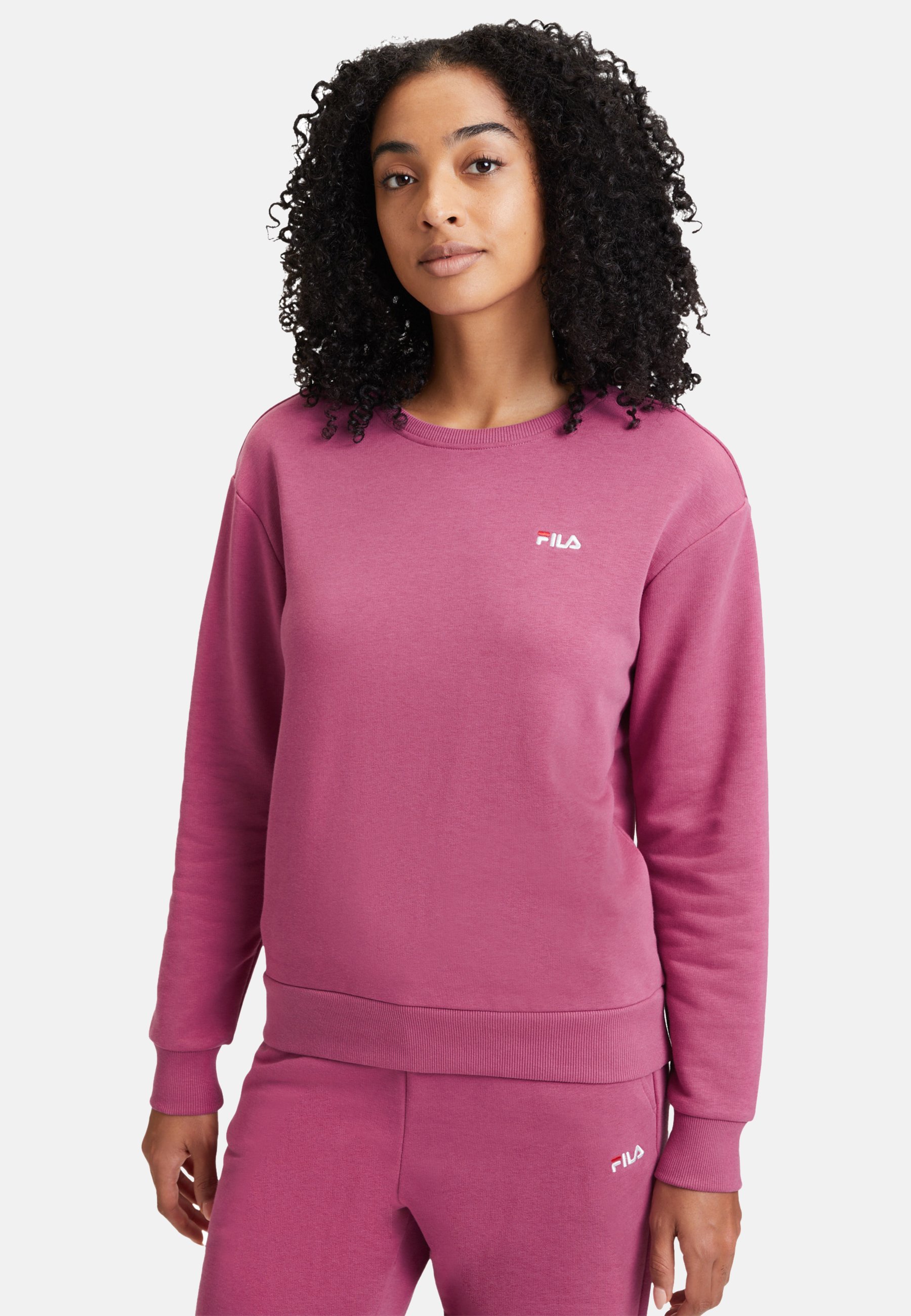 Fila APPAREL BANTIN SLIGHTLY CROPPED CREW Felpa red violet