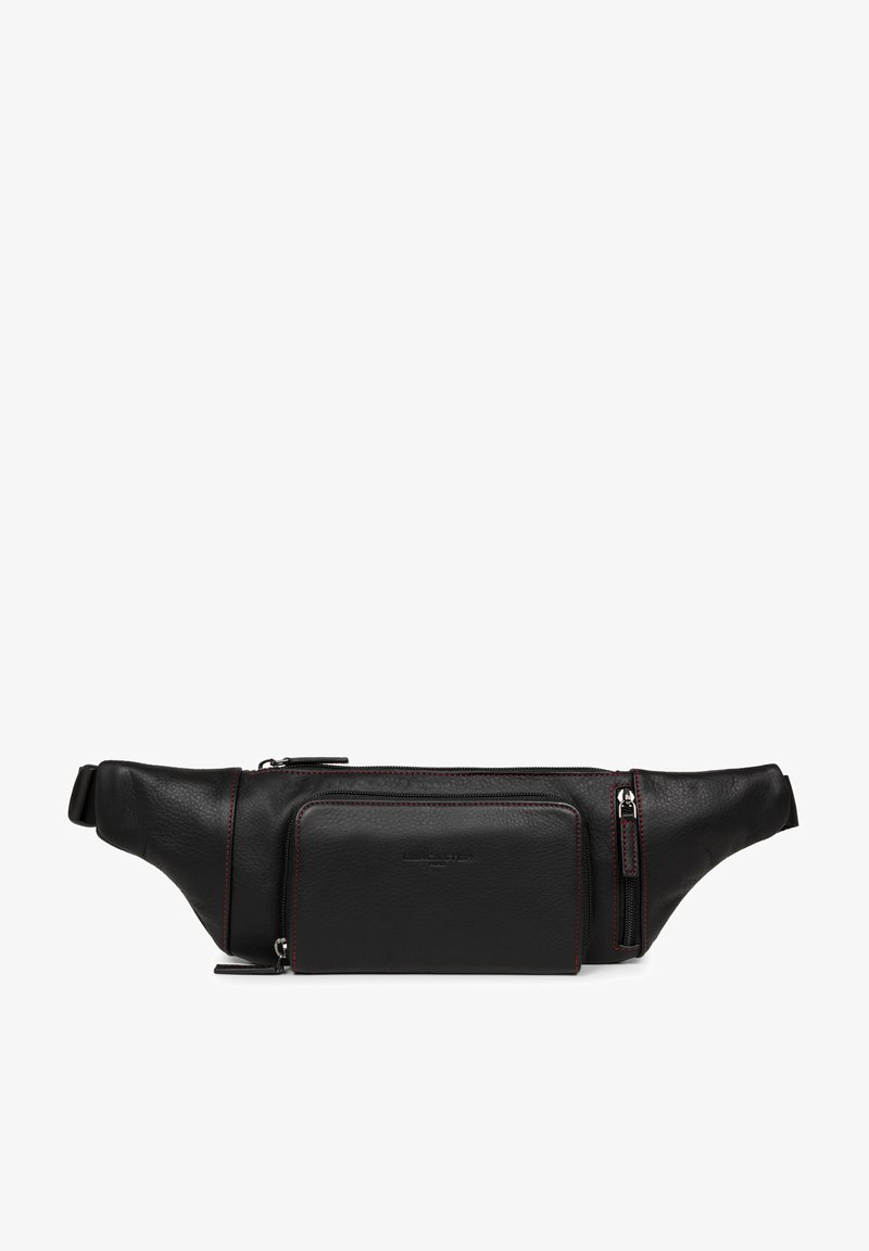 LANCASTER SOFT VINTAGE - Sac banane - noir rouge