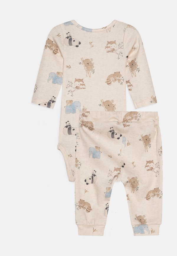 NBMSANDERS SET - Trousers - peyote melange2