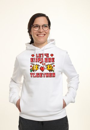 MINECRAFT BEE MINE - Kapuzenpullover - white
