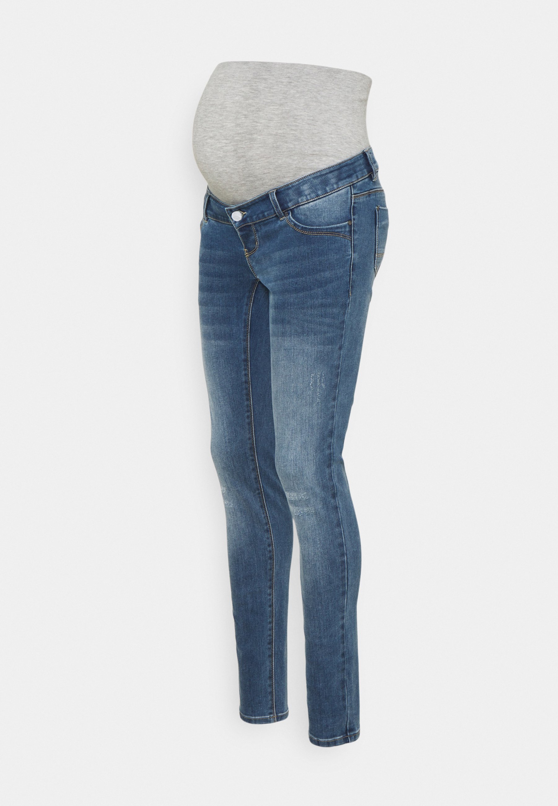 MAMALICIOUS MLMOSS SLIM - Jeans Skinny Fit - medium blue denim/blue denim -  Zalando.de