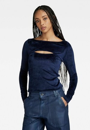 CUT OUT SLIM BOATNECK  - Topper langermet - warm sartho