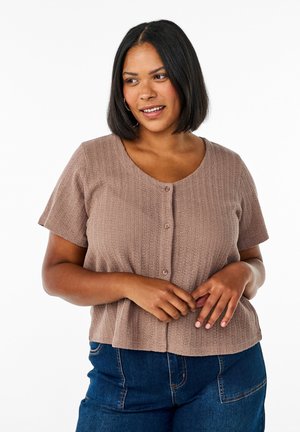 Zizzi Cardigan - fossil
