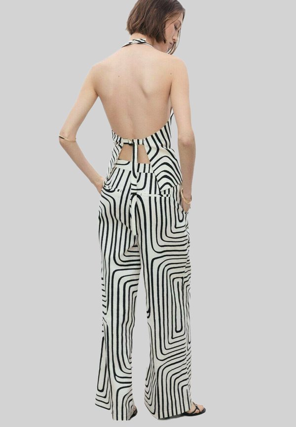 GEOMETRIC - Trousers - ecru4