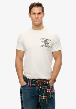 SKULL - T-shirts print - cream