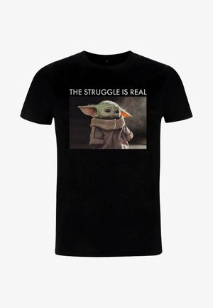 Star Wars STAR WARS: THE MANDALORIAN BABY YODA MEME UNISEX - T-shirts print - black