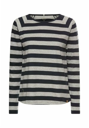 GESTREIFTES MIT RAGLANÄRMELN - Langarmshirt - caviar