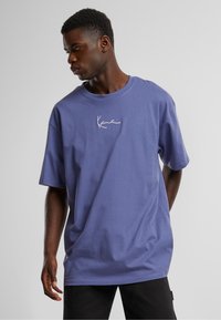 Karl Kani SMALL SIGNATURE ESSENTIAL TEE - Print T-shirt - dark blue