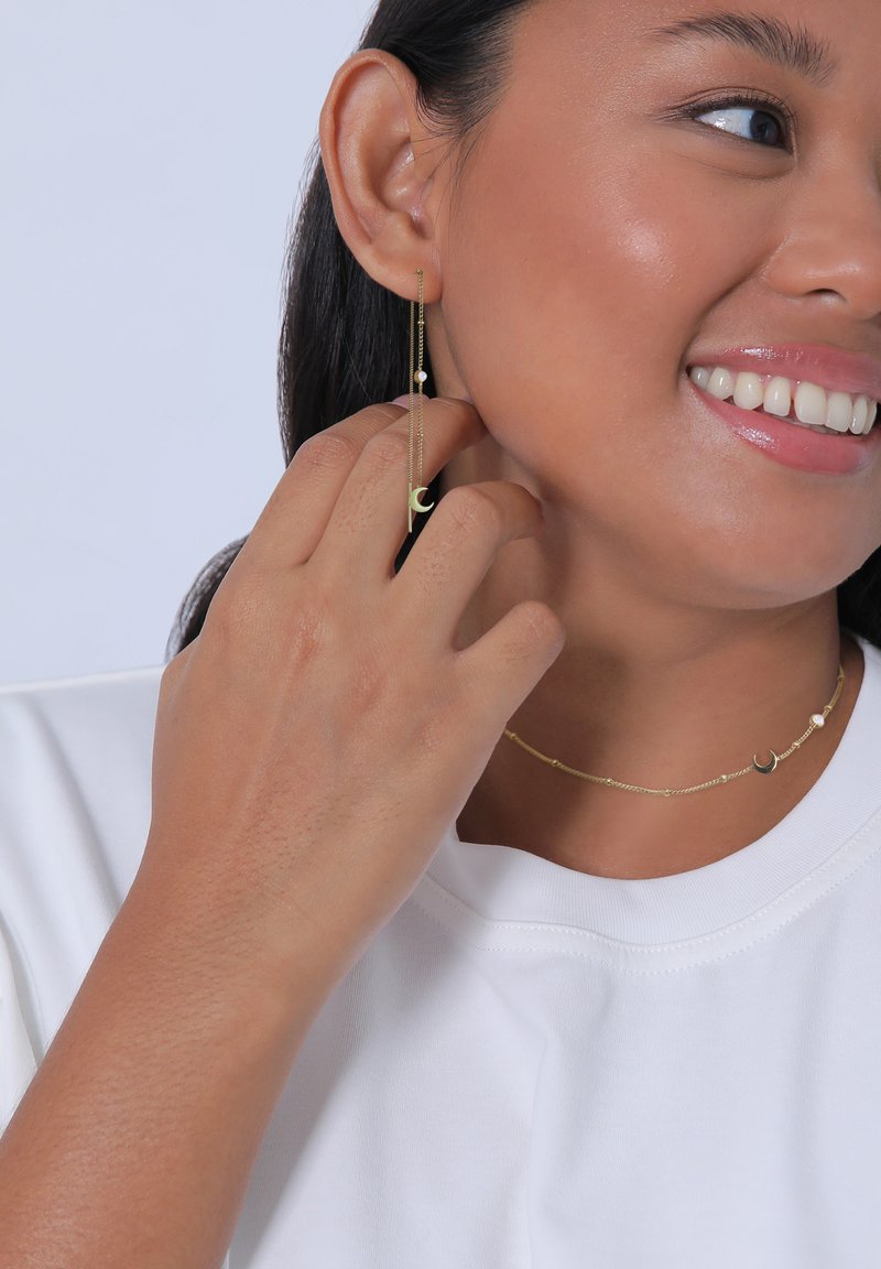 Elli JEWELRY SET HALFMOON - Øreringe - gold-coloured