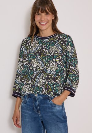 Cecil, 3/4-ARM BLUSENSHIRT MIT PRINT - Blouse - urban dark blue