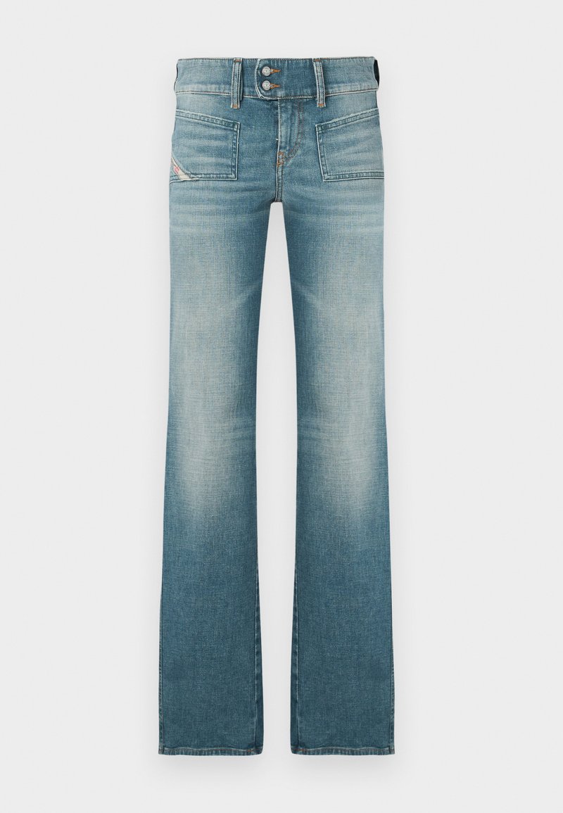 Diesel Flared Jeans blauw denim/bluedenim