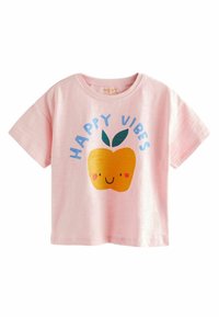 Next SHORT SLEEVEREGULAR FIT - T-shirts print - pink happy vibes