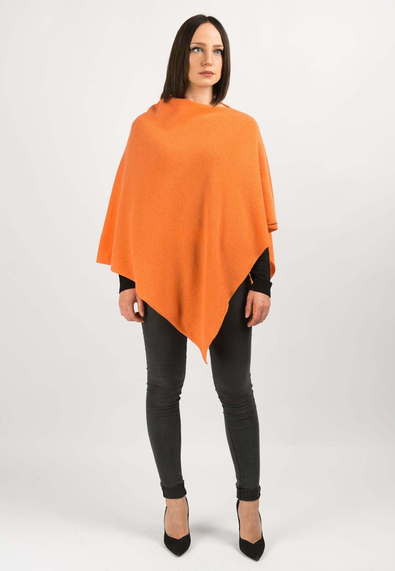 Dalle Piane Cashmere PONCHO - Mantella - arancio