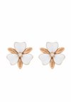 FLORA - Pendientes - white and rosegold coloured
