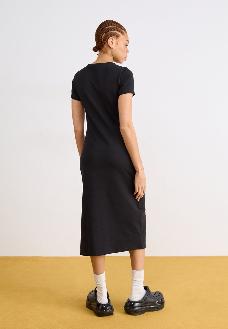 knee length dresses for ladies Shop Blue Womens PUMA X SCHOMBURG Sweater Long Sleeve Midi Dress – Shoebacca