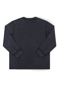 Μπλούζα με μακριά μανίκια από βαμβάκι σε σκούρο ναυτικό μπλε. Διαθέτει στρογγυλή λαιμόκοψη, ίσια γραμμή και απλά μανσέτα και τελείωμα με ραφές. Χωρίς σχέδια ή διακοσμητικά στοιχεία.