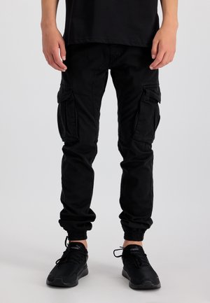 TWILL JOGGER - Pantaloni cargo - black