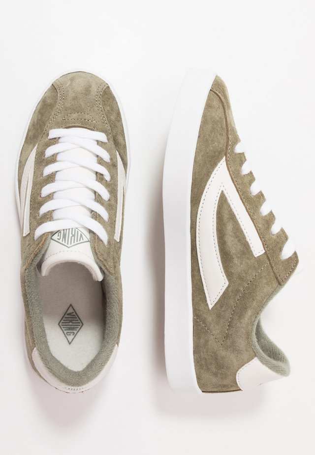 RETRO TRIM - Trainings-/Fitnessschuh - olive/eggshell