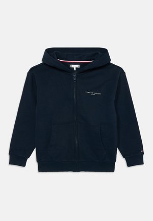 MINI ZIP THROUGH HOODIE UNISEX - Vetoketjullinen college - dark night navy