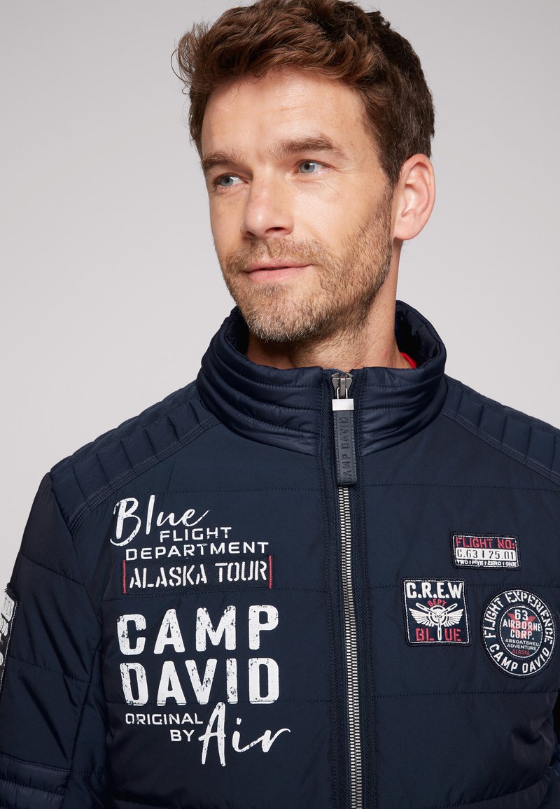 Camp David IM BIKER LOOK Winterjacke frozen navy/blau Zalando