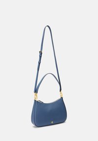 Lauren Ralph Lauren CROSSHATCH LEATHER MEDIUM DANNI BAG - Ručna torba - pale azure