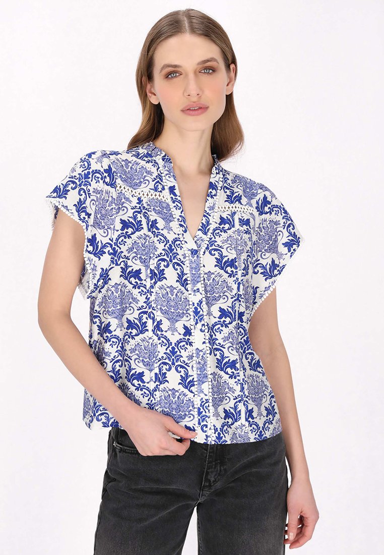 dreimaster Blouse donkerblauw dreimaster Blouse donkerblauw