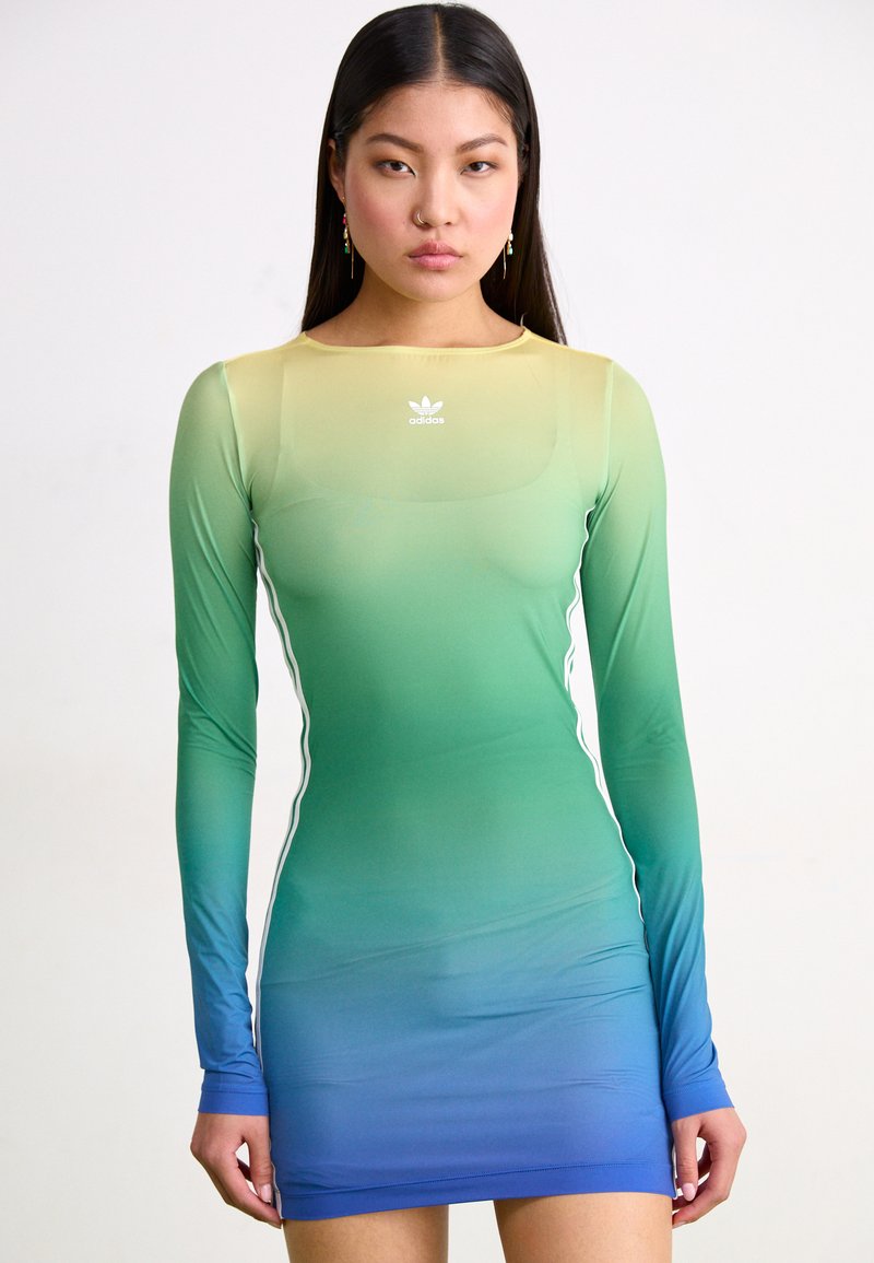 adidas Originals MINI DRESS - Trikotāžas kleita - multicolor/almost yellow