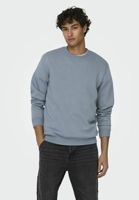 Only & Sons CERES LIFE CREW NECK - Bluză de molton - flint stone
