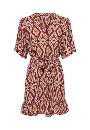 ONLY, DRESS ONLANTONIA SHORT DRESS - Päevakleit - brick red