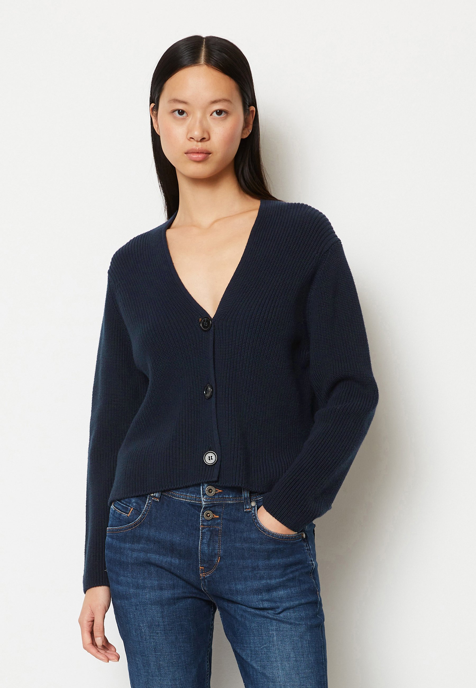 売れ筋商品|||マルコポーロ ニット&セーター レディース アウター CARDIGAN LONGSLEEVE V-NECK - Cardigan - night sky Marc O'Polo CARDIGAN LONGSLEEVE V-NECK - Cardigan - night