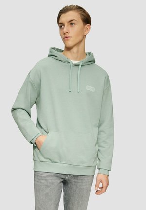 Sweat à capuche - salbeigrün